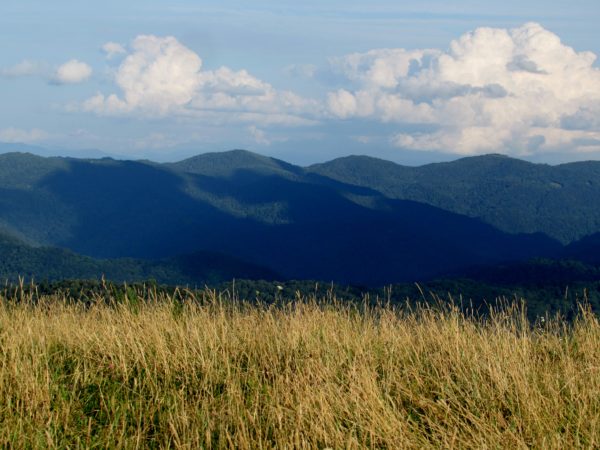 Hiking and Beautiful clouds over Max patch