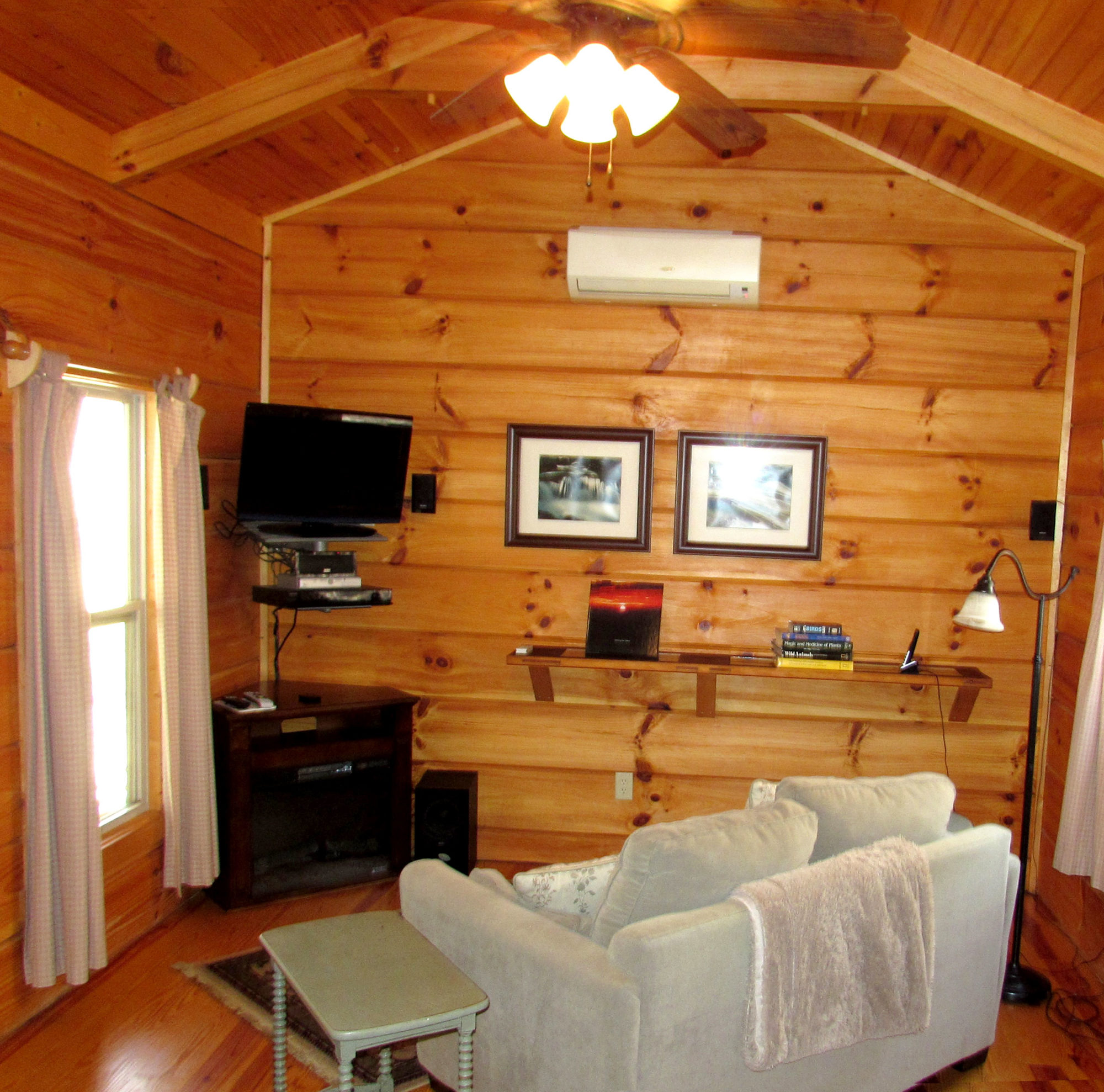 Retreat to this cozy cabin with the one you love