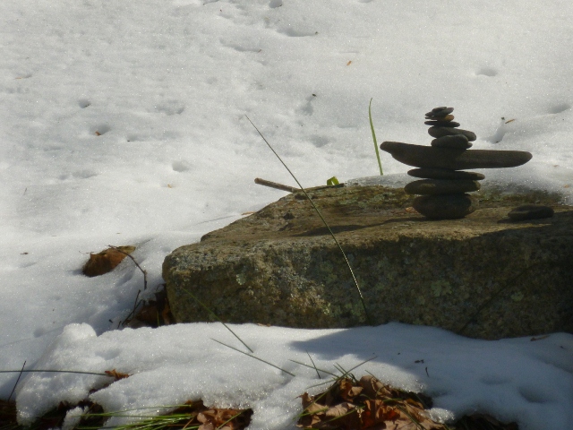 Rock Cairns mark trails, special places, or just symbolize balance. Come to our cabins and find your center again.