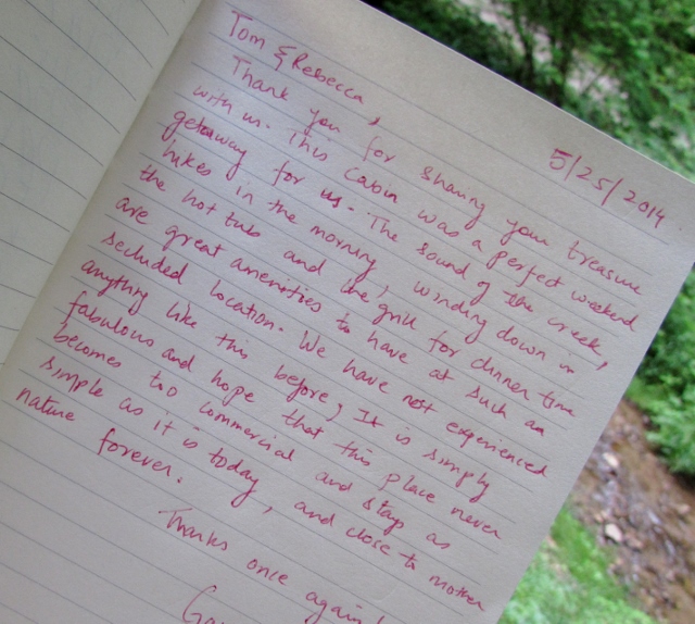 Guests say the nicest things about our cozy cabins