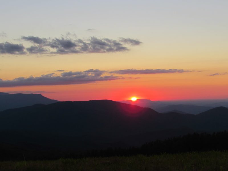 Sunsets, hiking, peace, tranquility at Dancing Sun Cabins near Max Patch and the Appalachian Trail in Hot Springs, NC