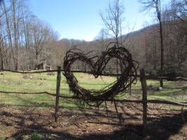 Heart fence at Labyrinth