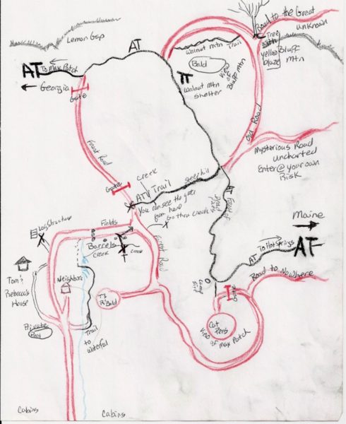 Dancing Sun Cabins Hiking Map